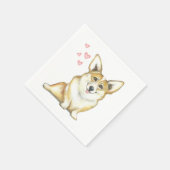 Serviette En Papier Corgi Napkin (Coin)