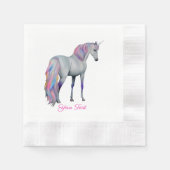 Serviette En Papier Corne violette, debout (Devant)