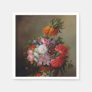 Serviette En Papier Cornelis Johannes van Hulsteijn Vase avec des fleu