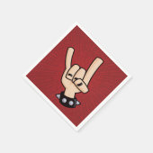 Serviette En Papier Cornes diaboliques en métal lourd (Coin)