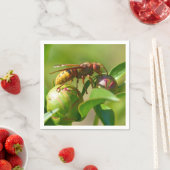 Serviette En Papier Cornet européen sur fleur de bourgeon (En situation)