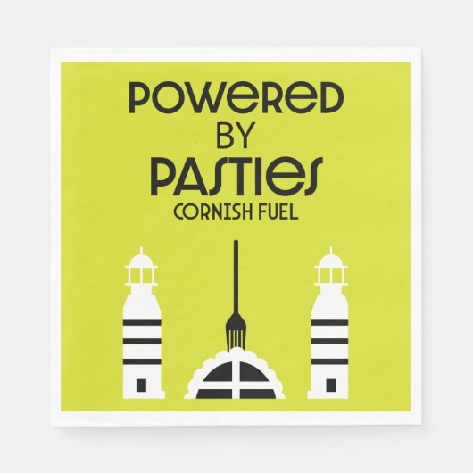 Serviette En Papier Cornish Pasties Cornwall (Devant)