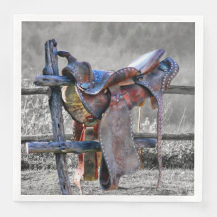 Serviette En Papier Corral Fence Western