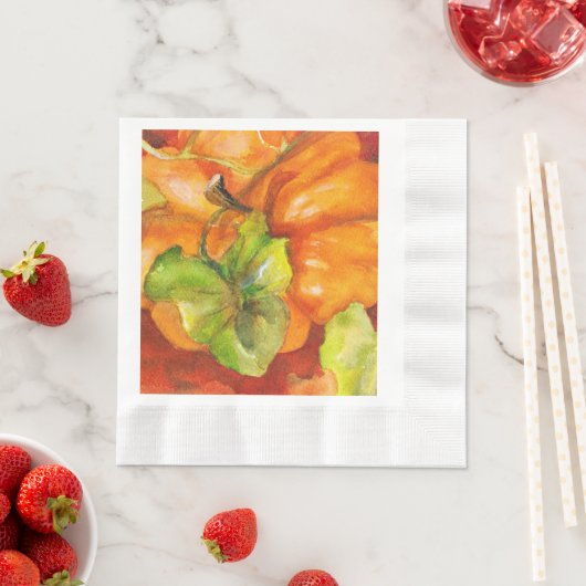 Serviette En Papier Correctif citrouille (En situation)