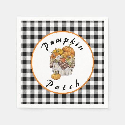 Serviette En Papier Correctif citrouille (Devant)