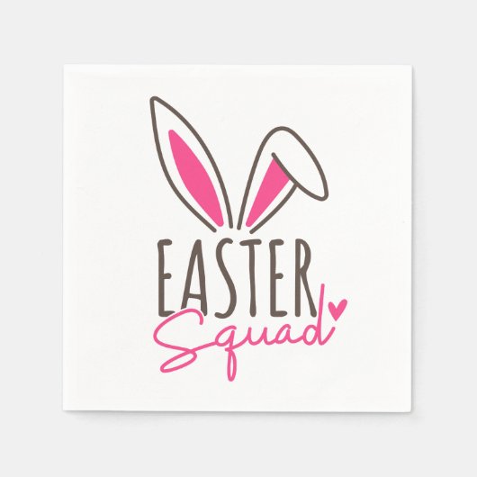 Serviette En Papier Correspondance famille Easter Squad (Devant)