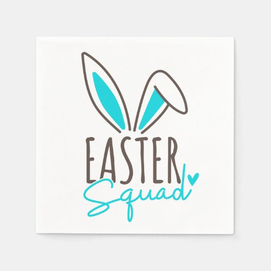 Serviette En Papier Correspondance famille Easter Squad (Devant)