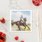 SERVIETTE EN PAPIER CORRESPONDANCE POLO (En situation)