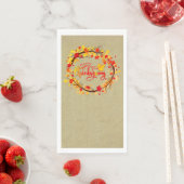 Serviette En Papier Correspondance Thanksgiving Autumn Leaf Tons (En situation)