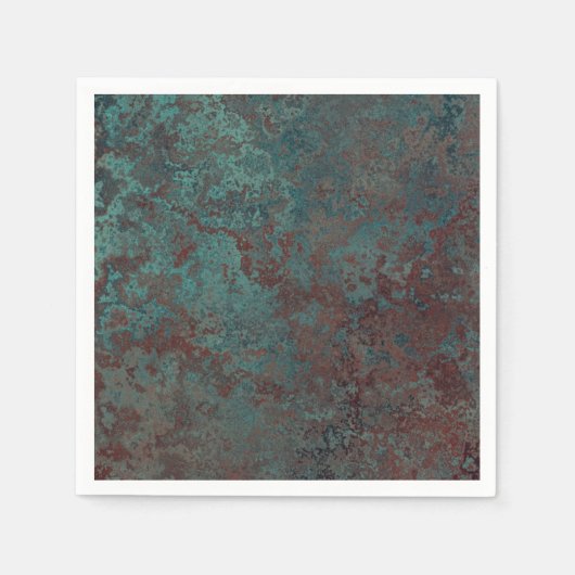 Serviette En Papier Corrosion "cuivre" papier serviettes (Devant)