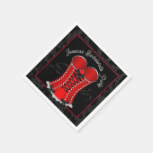 Serviette En Papier Corse rouge Flirty (Coin)