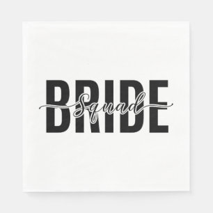 Serviette En Papier Cortège de Mariée Chic Enterrement de Vie de Jeune