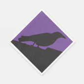 Serviette En Papier Corvidés - Merle Corbeau (Coin)