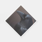 Serviette En Papier Corvidés - Merle Corbeau (Coin)