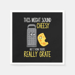 Serviette En Papier Costume Cheese Lover Cute Food Pun Cheesy Party
