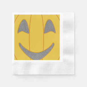 Serviette En Papier Costume Citrouille gai Design Halloween Orange