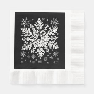 Serviette En Papier Costume de flocon de neige Hiver Noël Matching Men