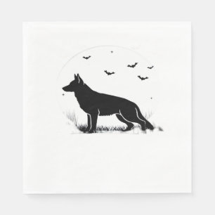 Serviette En Papier Costume d'Halloween berger allemand My German Shep
