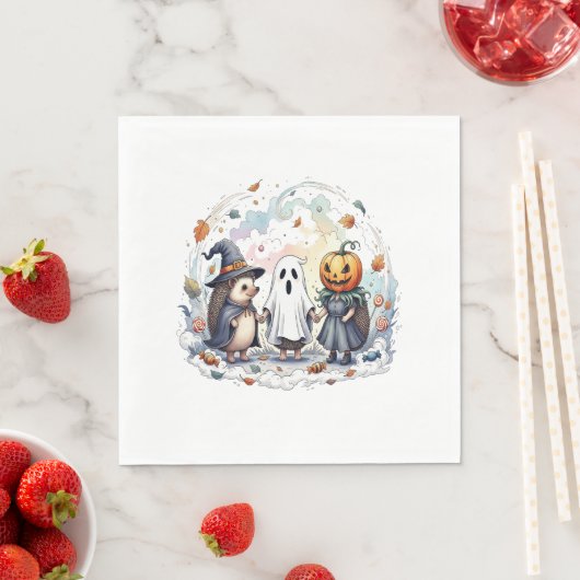 Serviette En Papier Costume Halloween Halloween (En situation)