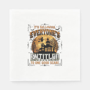 Serviette En Papier Costume Humain Bouledogue Français Citrouille Hall