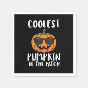 Serviette En Papier Costume Patch Citrouille Le Plus Cool Halloween Ho