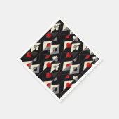 Serviette En Papier Costumes de jeu de cartes en poker. (Coin)