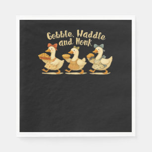 Serviette En Papier Cosy Automne Saison Oie Gobble Waddle Honk Cute Co
