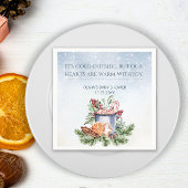 Serviette En Papier Cosy Coca chaud hiver Baby shower neigeux