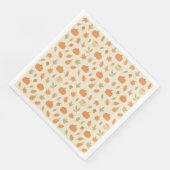 Serviette En Papier Cosy épice Citrouille Automne Motif sans couture (Coin)