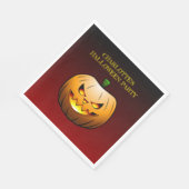 Serviette En Papier Cosy Jack olantern Citrouille d'Halloween (Coin)
