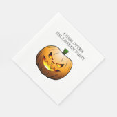 Serviette En Papier Cosy Jack olantern Citrouille d'Halloween (Coin)
