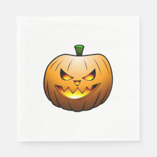 Serviette En Papier Cosy Jack olantern Citrouille d'Halloween