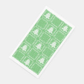 Serviette En Papier Cosy sapin de Noël affreux pull à damiers motif (Coin)