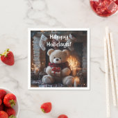 Serviette En Papier Cosy Teddy Bear Conception de vacances (En situation)
