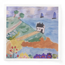 Côte d'été & Fleurs Papier serviettes