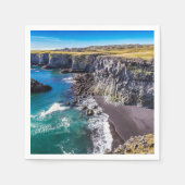 Serviette En Papier Côte d'Hellnahraun, Islande (Devant)