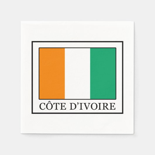 Serviette En Papier Côte d'Ivoire (Devant)