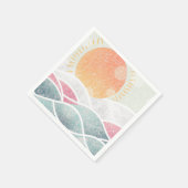 Serviette En Papier Côté/Plage/ensoleillé (Coin)