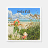 Serviette En Papier Côte Sanibel Island Floride Plage & Scarecrow (Devant)