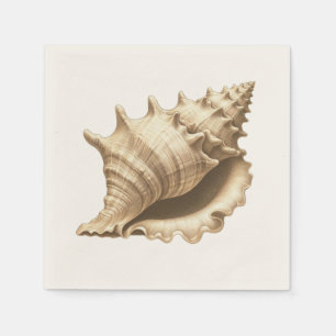 Serviette En Papier Coteau/plage/coquillage nautique