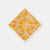 Serviette En Papier Cotés orange funky (Coin)