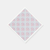 Serviette En Papier Coton Candy Kawaii Bunny Mandala Art Déco Scallop (Coin)
