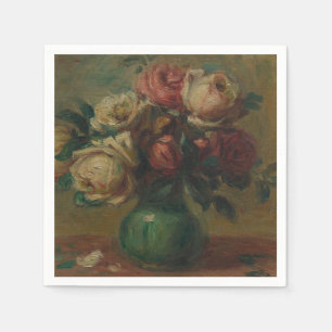 Serviette En Papier Cottagecore Renoir Floral Art Vintage Rose
