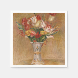 Serviette En Papier Cottagecore Renoir Floral Art Vintage Tulipe
