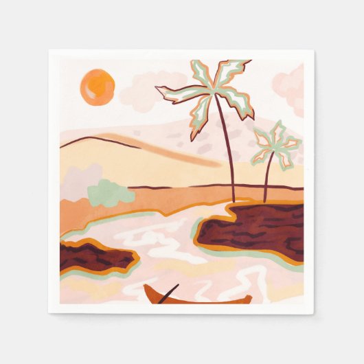 Serviette En Papier Cotton Candy Skies (Devant)