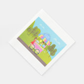 Serviette En Papier Cotton Candy Street (Coin)