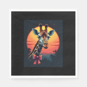 Serviette En Papier Cou de girafe comme un Rollercoaster Run Funny Ret