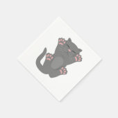 Serviette En Papier Couchage de chat (Coin)