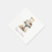 Serviette En Papier Couche d'automne gâteau personnalisé (Coin)