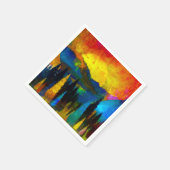 Serviette En Papier Coucher de soleil (Coin)